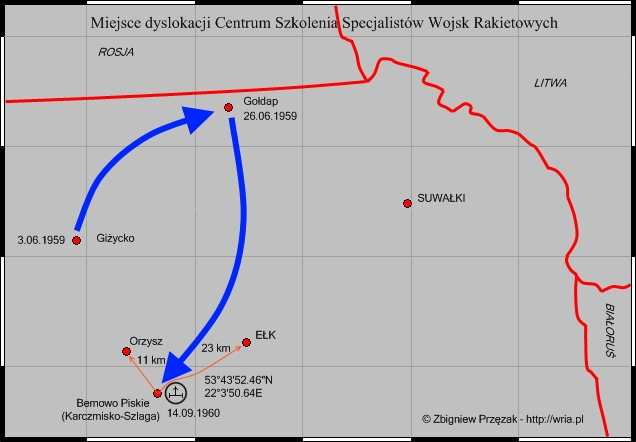 Miejsce dyslokacji CSS WR Bemowo Piskie