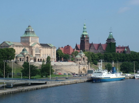 Szczecin - Wały Chrobrego.