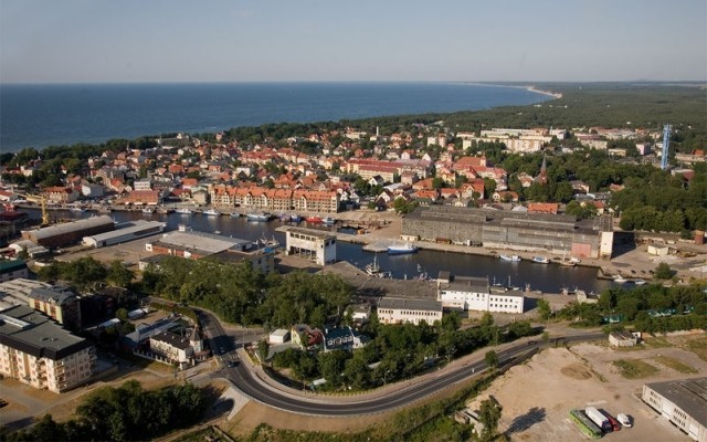 Ustka z lotu ptaka - 2005 r. Ustka z lotu ptaka - 2005 r.