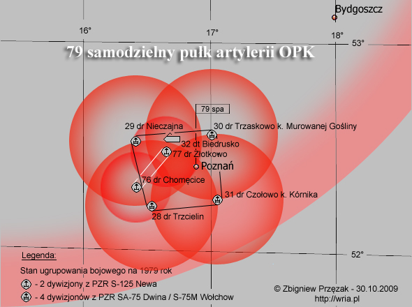 Ugrupowanie strefowe 79. spr OP Poznań.
