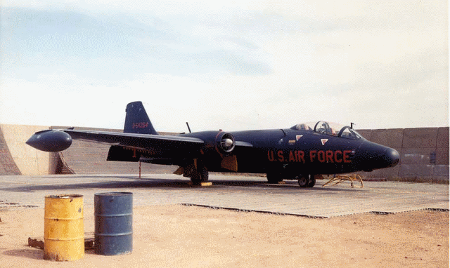 Samolot rozpoznawczego Martin RB-57E. Samolot rozpoznawczego Martin RB-57E.